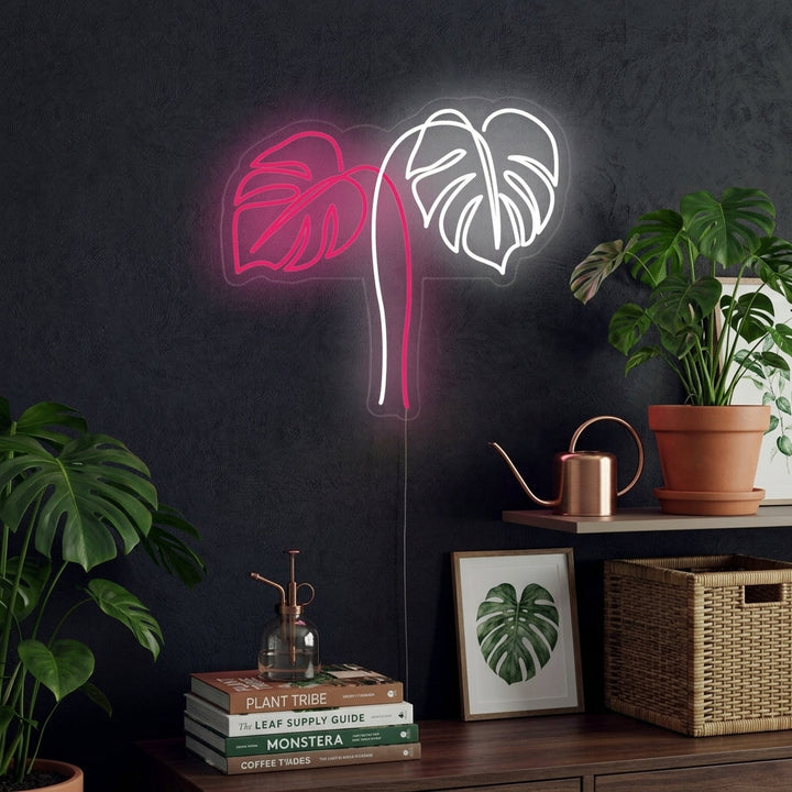 "Monstera Leaves" Neon Sign