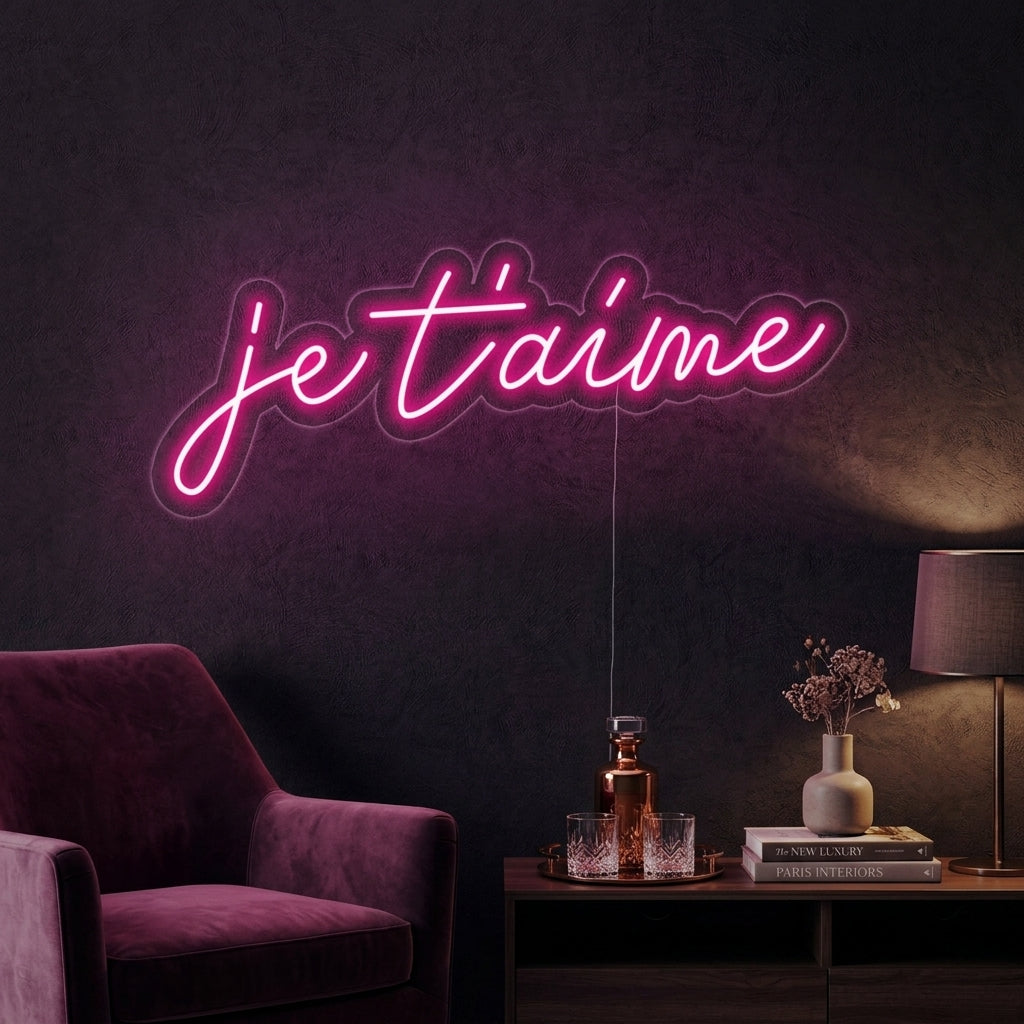 "Je Taime" Neon Sign