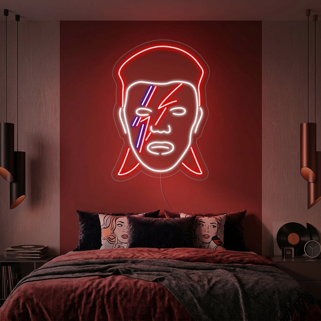"David Bowie" Neon Sign