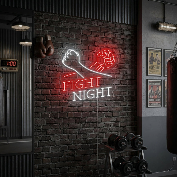 "Fight Night" Neon Sign