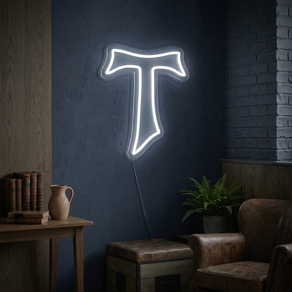"Tau Cross" Neon Sign