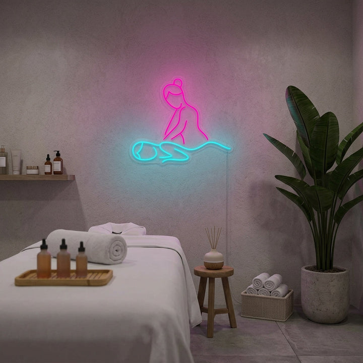 "Massage Skin Care" Neon Sign