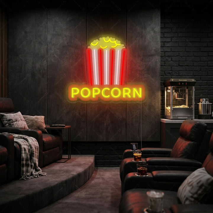 "Crispy Popcorn" Neon Sign