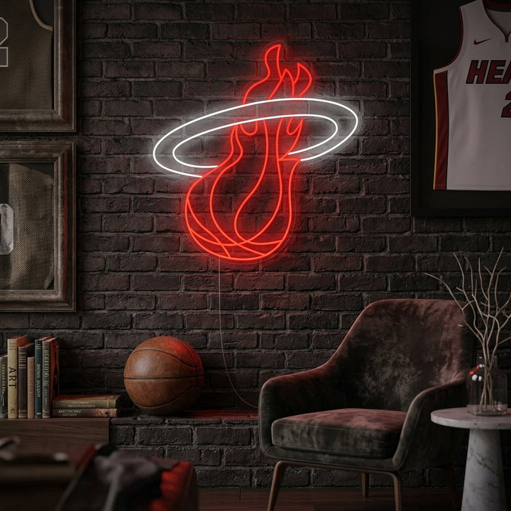 "Miami Basketball Team Logo " Neon Sign