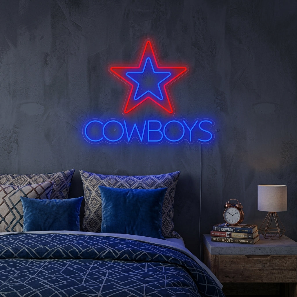 "Cowboys" Neon Sign