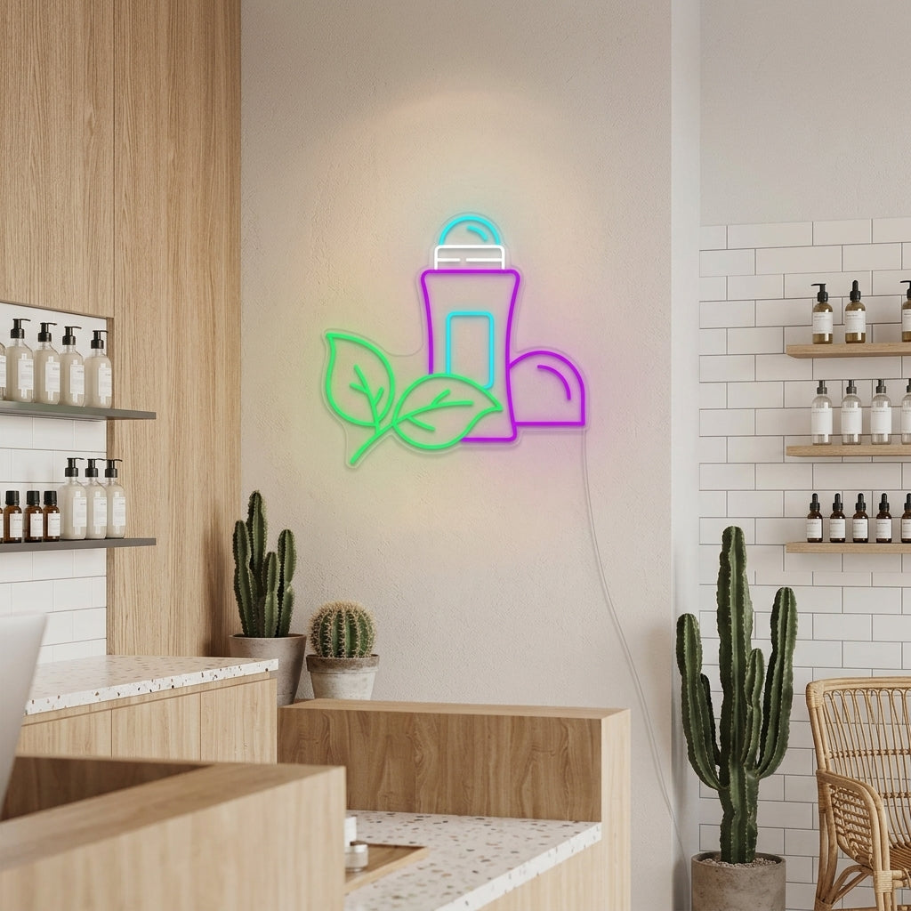 "Antiperspirant Beauty Shop" Neon Sign