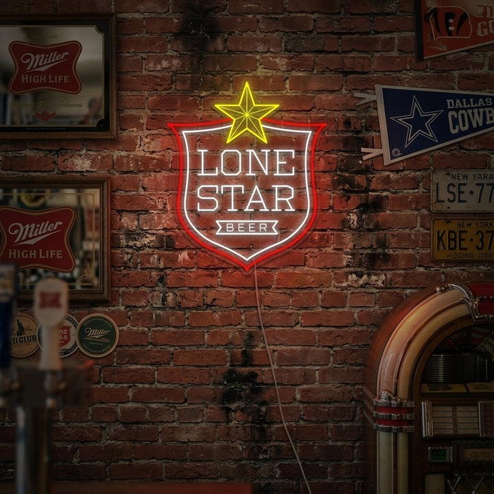 "Texas Beer Bar" Neon Sign