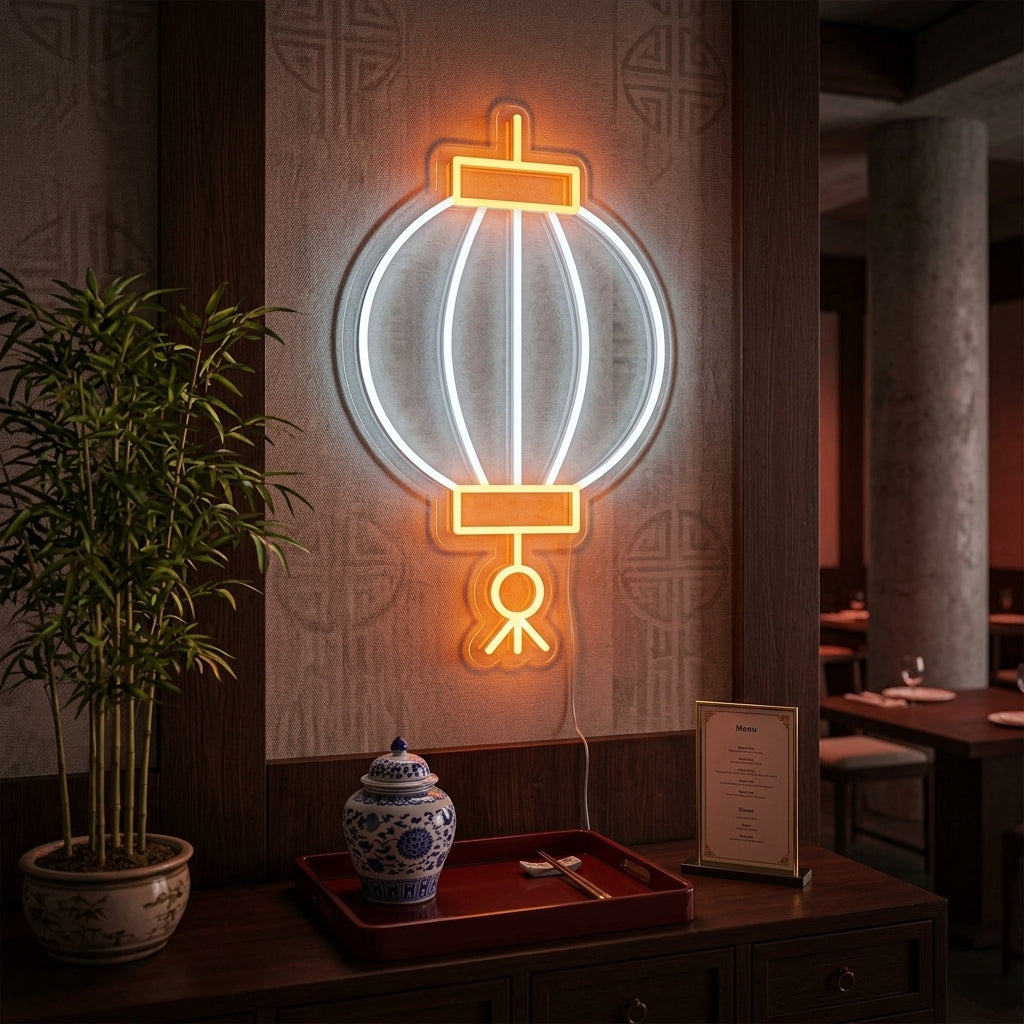 "Chinese Element Lantern" Neon Sign
