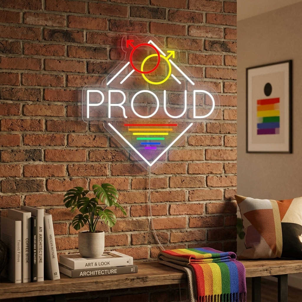 "LGBT Proud" Neon Sign