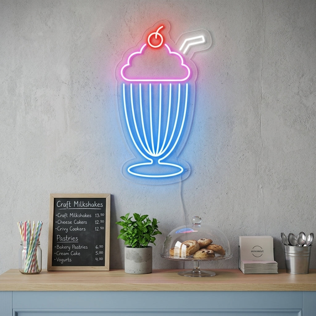 "Milkshake" Neon Sign
