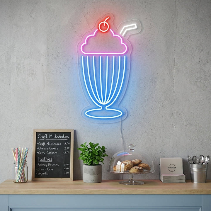 "Milkshake" Neon Sign