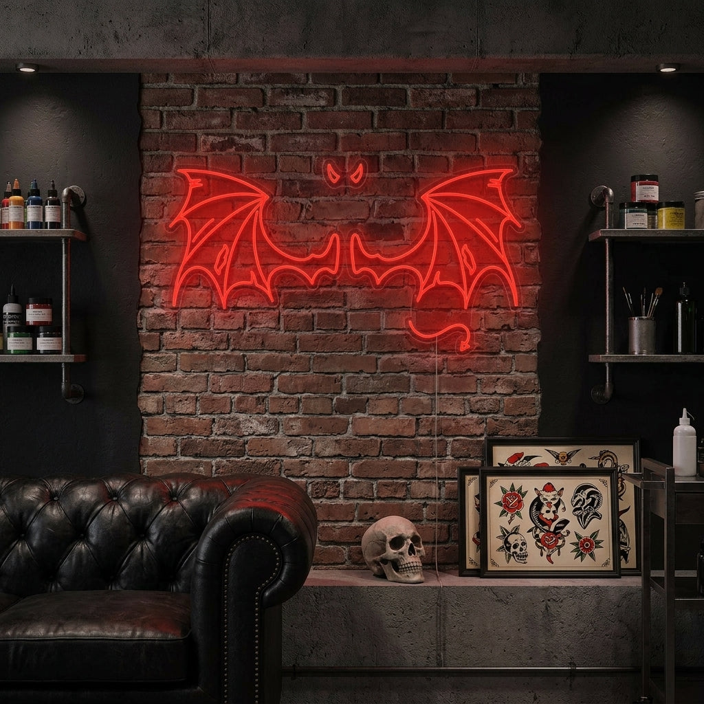 "Devil Wings" Neon Sign