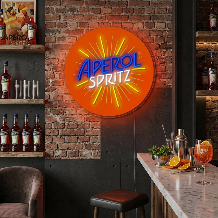 "Italy Aperol Spritz" Neon Sign