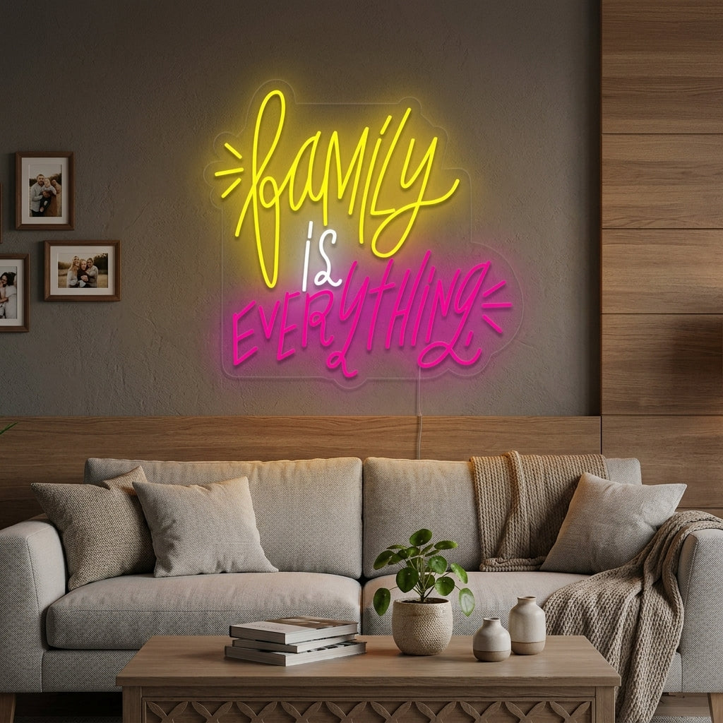 "Family is Everything" Neon Sign