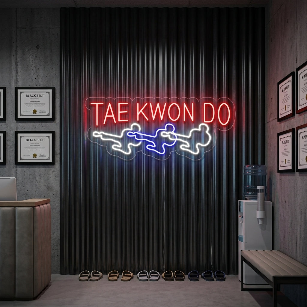 "Taekwondo Men" Neon Sign