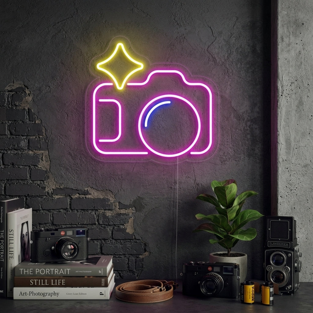 "Camera" Neon Sign