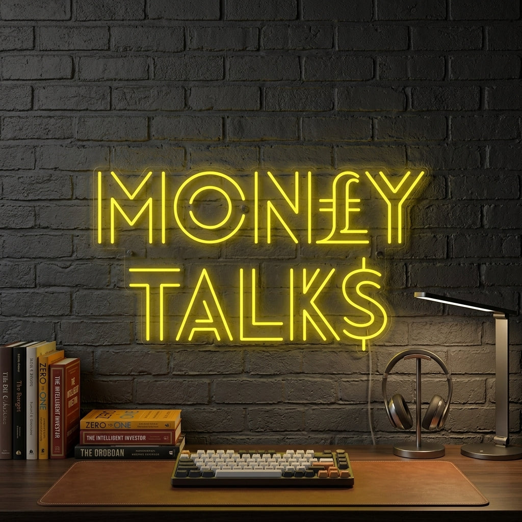 "Money Talks" Neon Sign