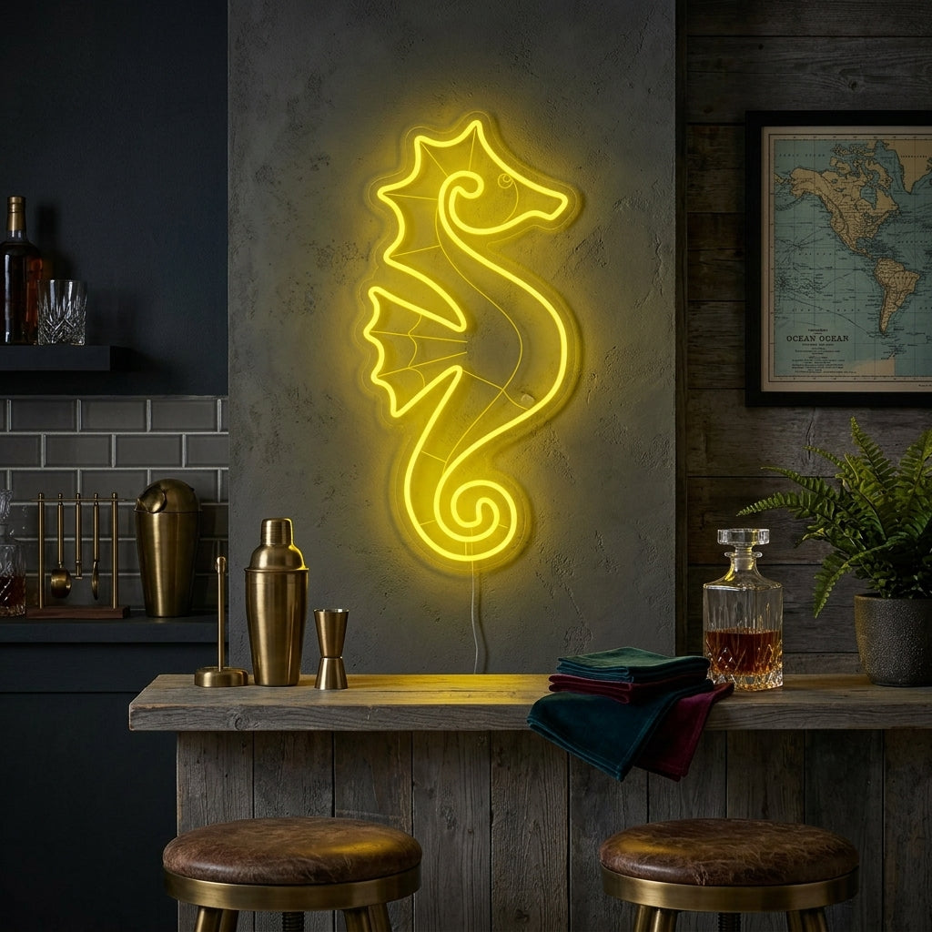 "Seahorse" Neon Sign