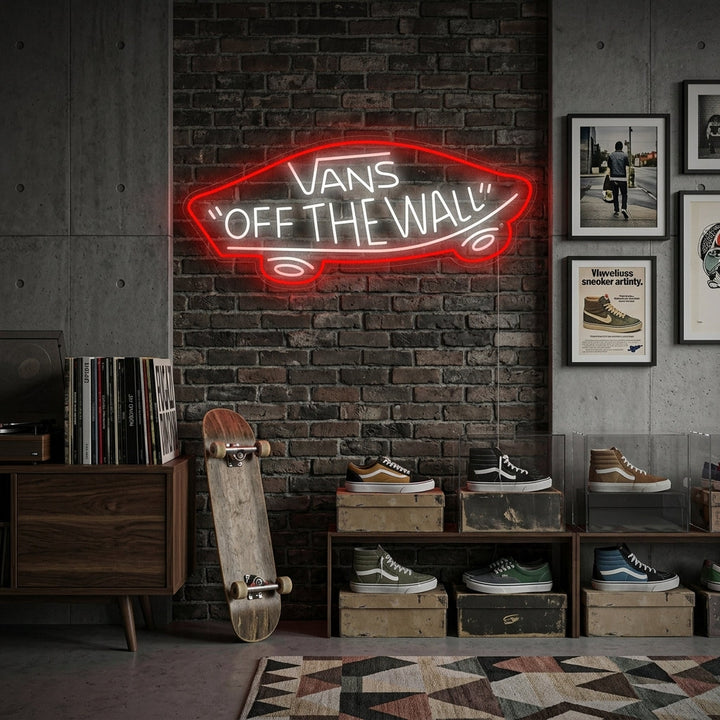 "Vans Off The Wall" Neon Sign