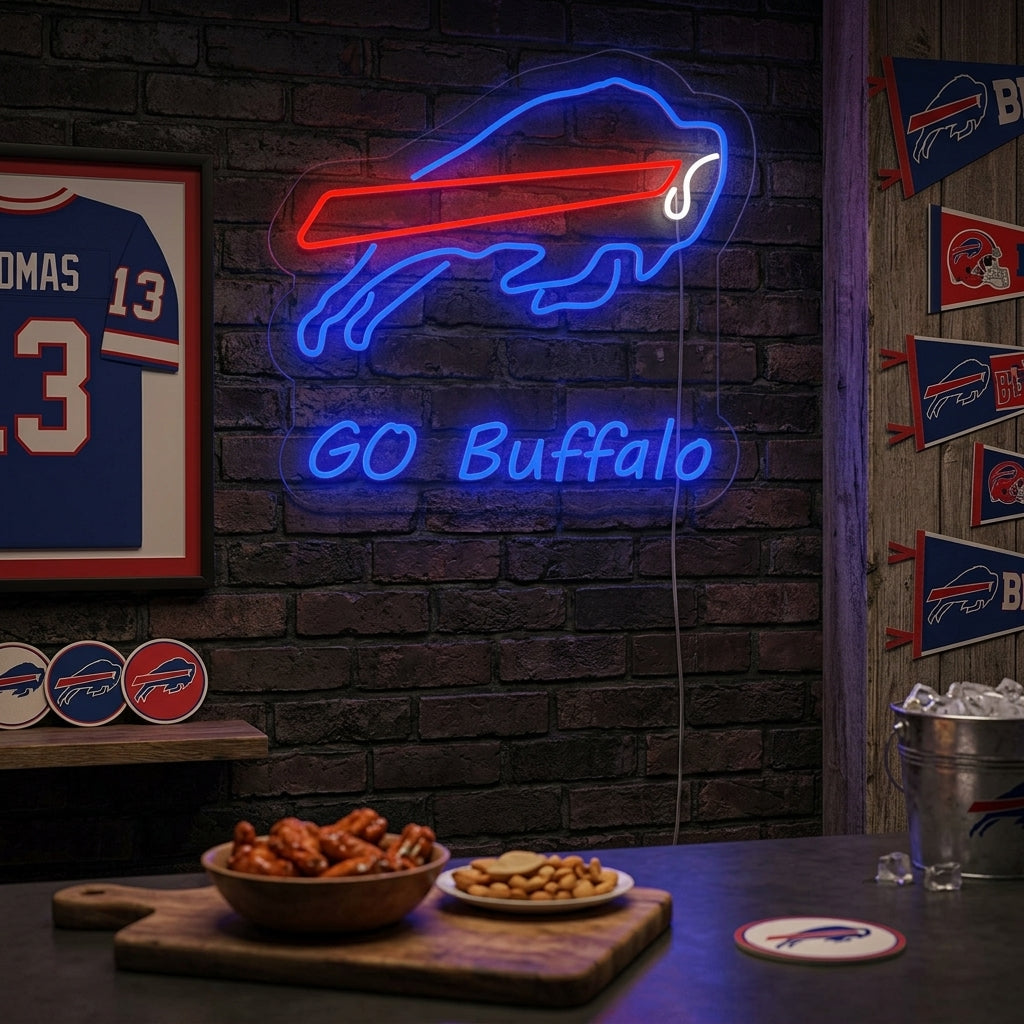 "Go Buffalo Bills" Neon Sign