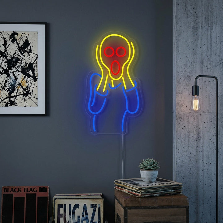 "The Scream Edvard Munch" Neon Sign