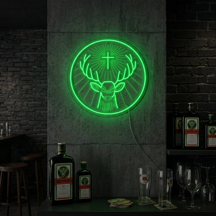 "jagermeister German Digestif" Neon Sign