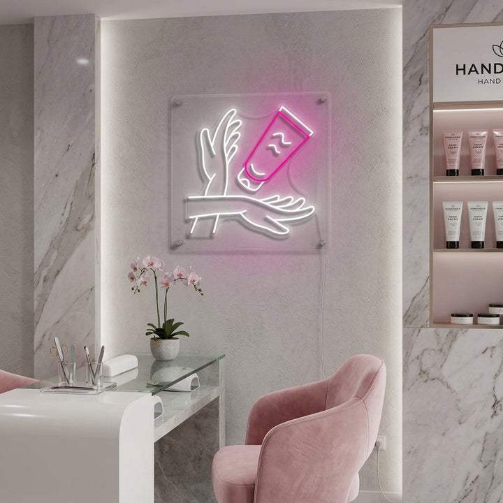 "Hand Care" Neon Sign