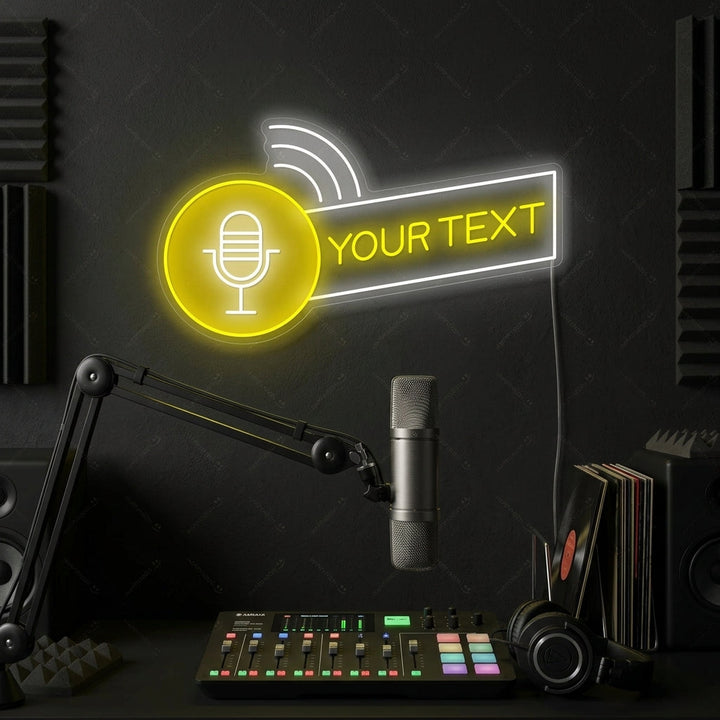"Custom Podcast Logo" Neon Sign