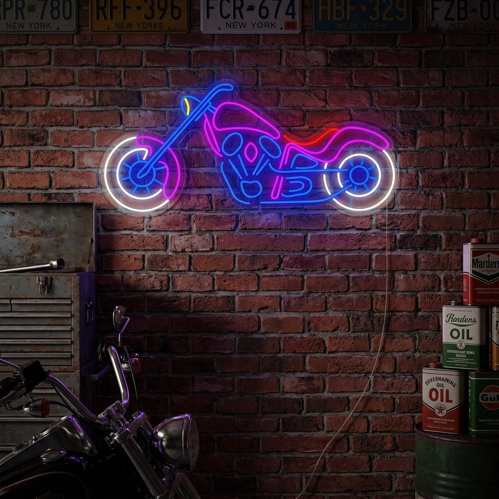 "Motorbike" Neon Sign