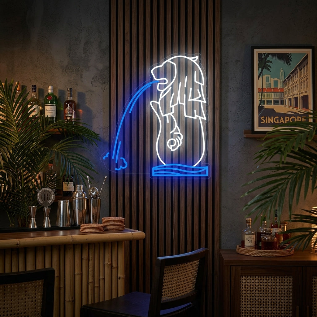 "Singapore Merlion" Neon Sign