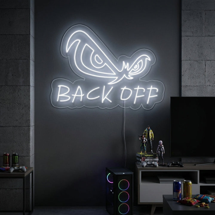 "Back Off Eagle Eyes" Neon Sign