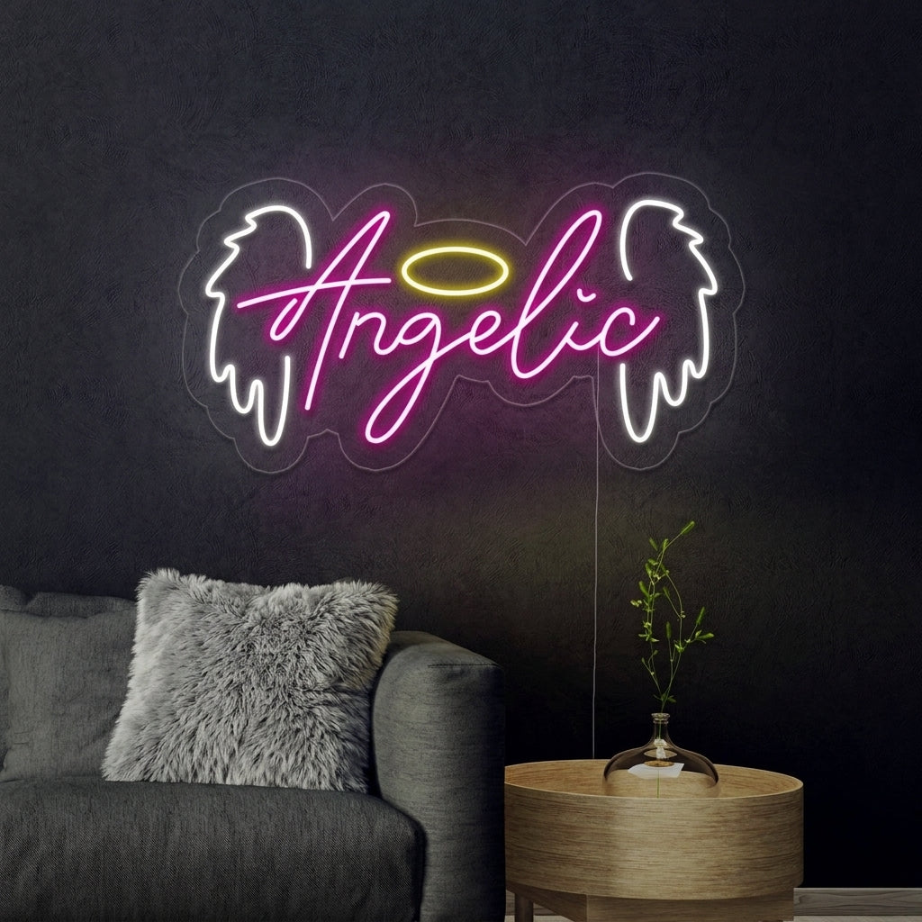 "Angelic Angel" Neon Sign