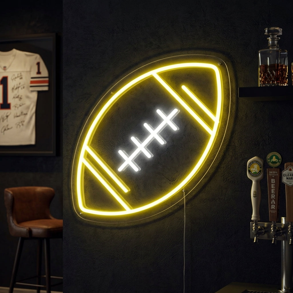 "Football Ball" Neon Sign