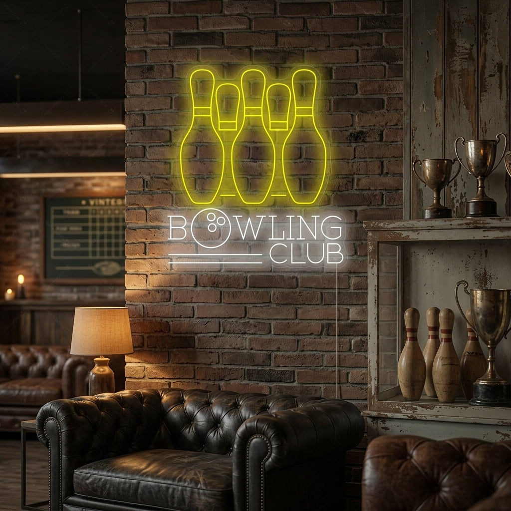 "Bowling Club" Neon Sign
