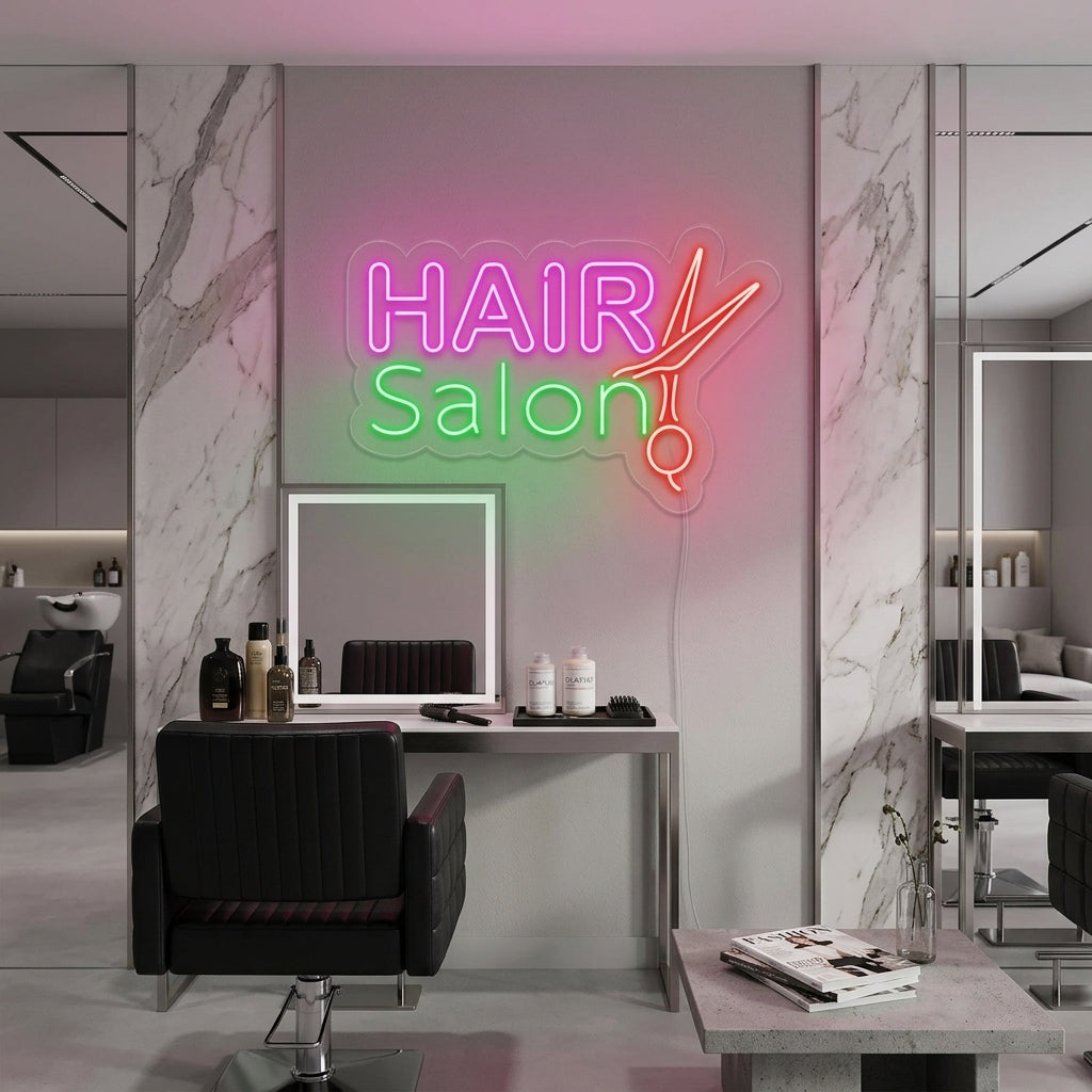 "HAIR SALON" Neon Sign