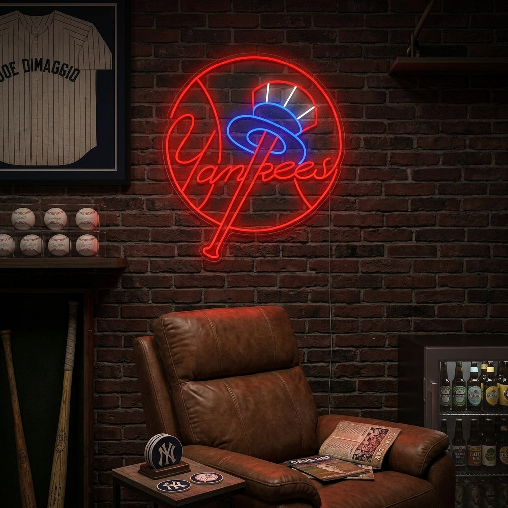 "Baseball Team Logo" Neon Sign