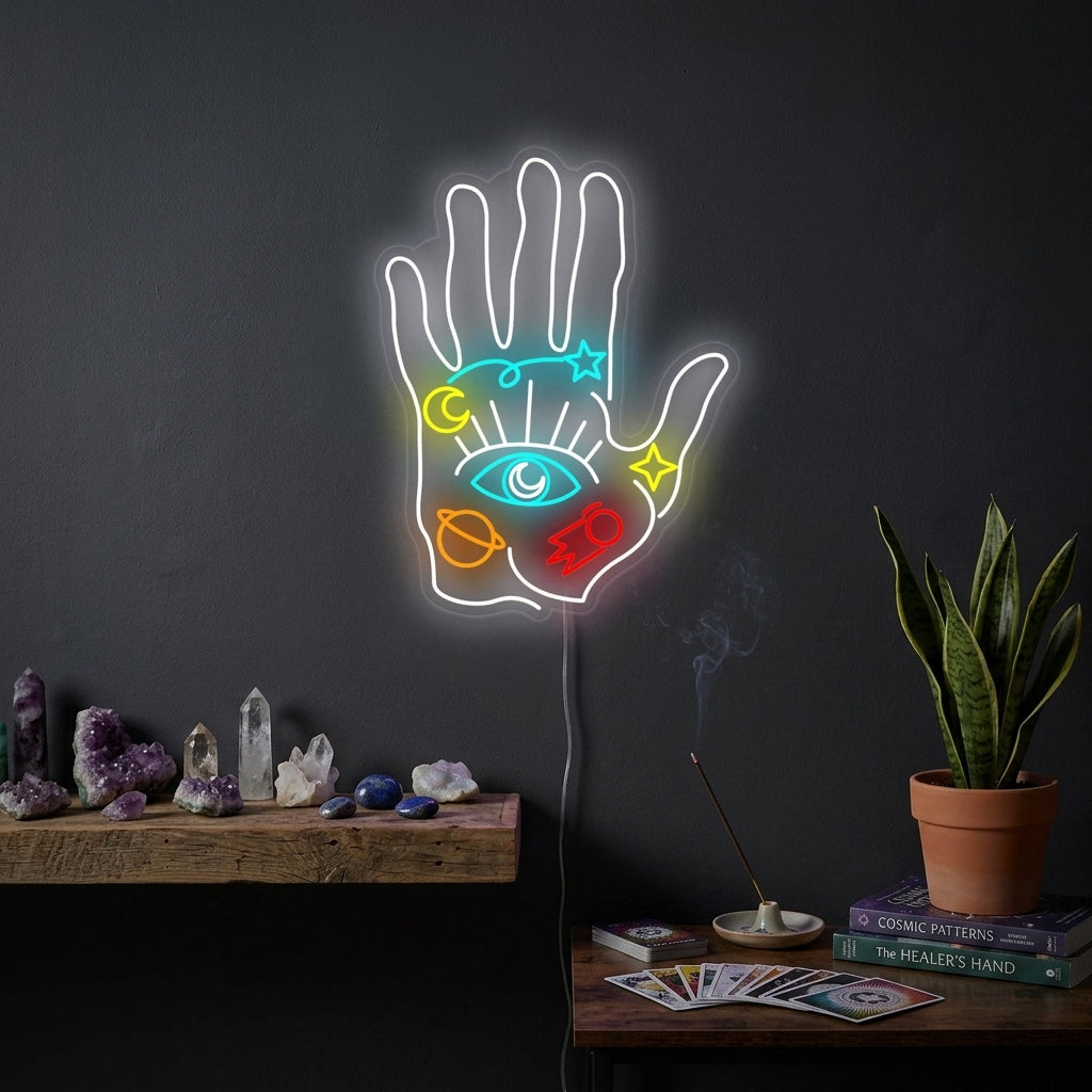 "Spiritual Hand" Neon Sign