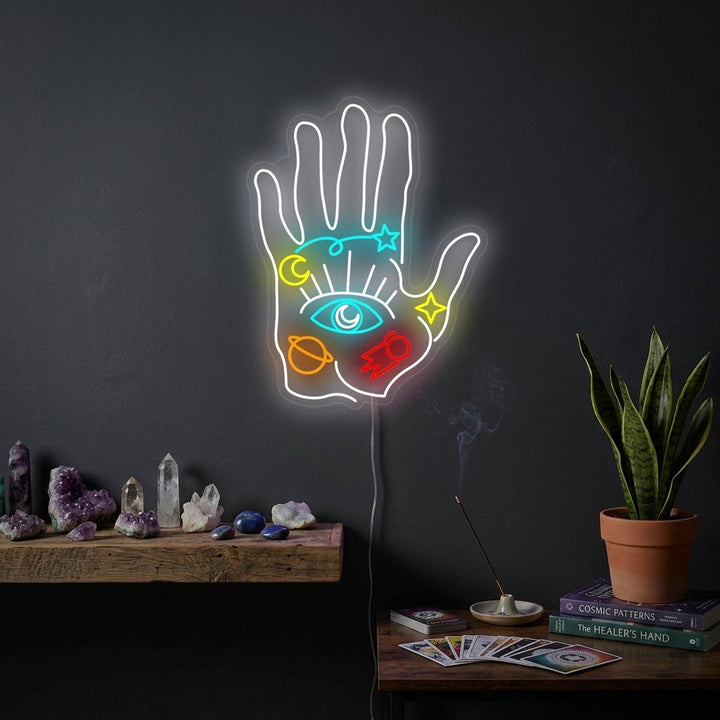 "Spiritual Hand" Neon Sign