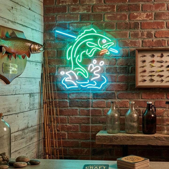 "Fish Logo" Neon Sign