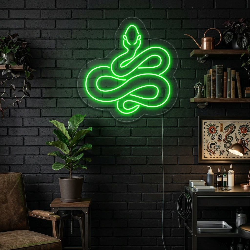 "Big Snake" Neon Sign