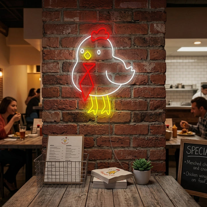 "Cute Little Chicken" Neon Sign