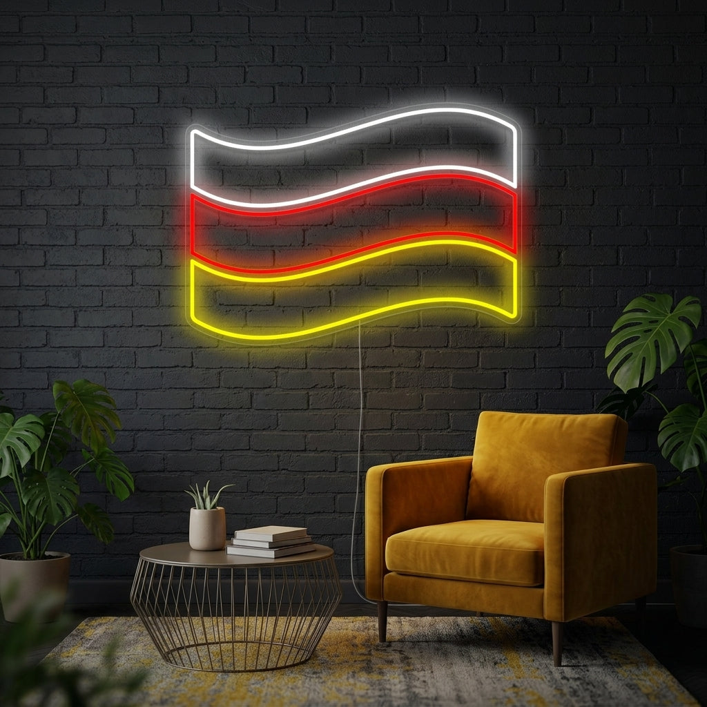 "Flag of Germany" Neon Sign