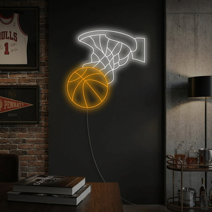"Basketball Hoop" Neon Sign