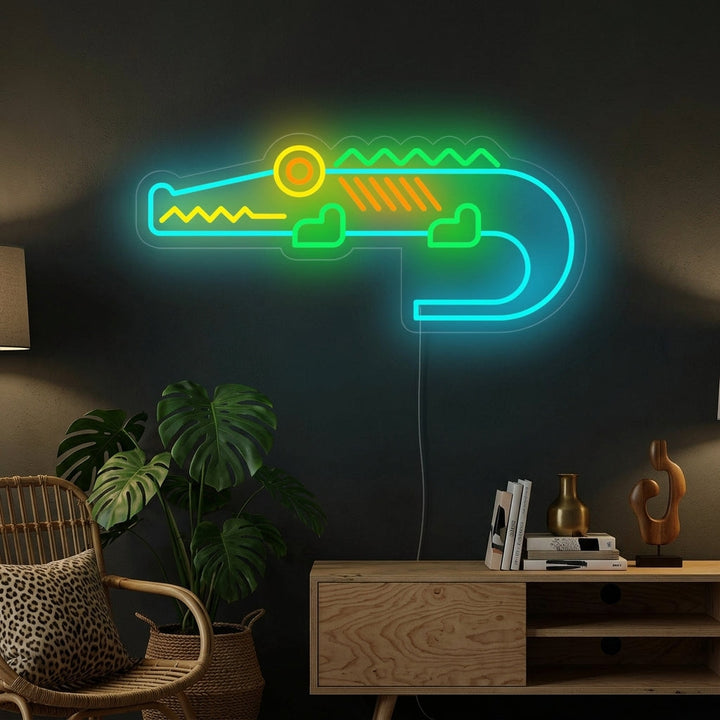 Cute Crocodile Neon Sign