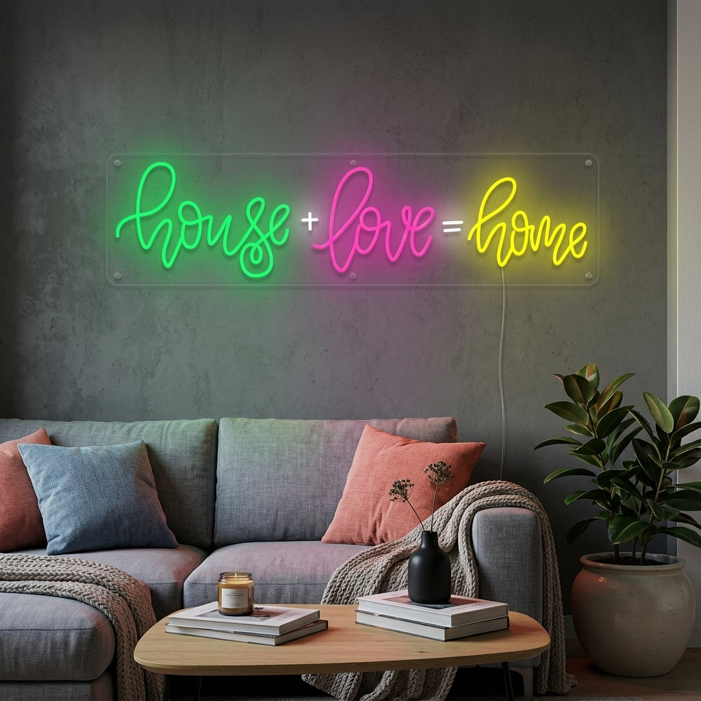 "House Love Home" Neon Sign