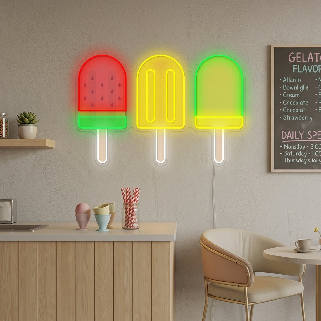 "Ice Cream Bar" Neon Sign