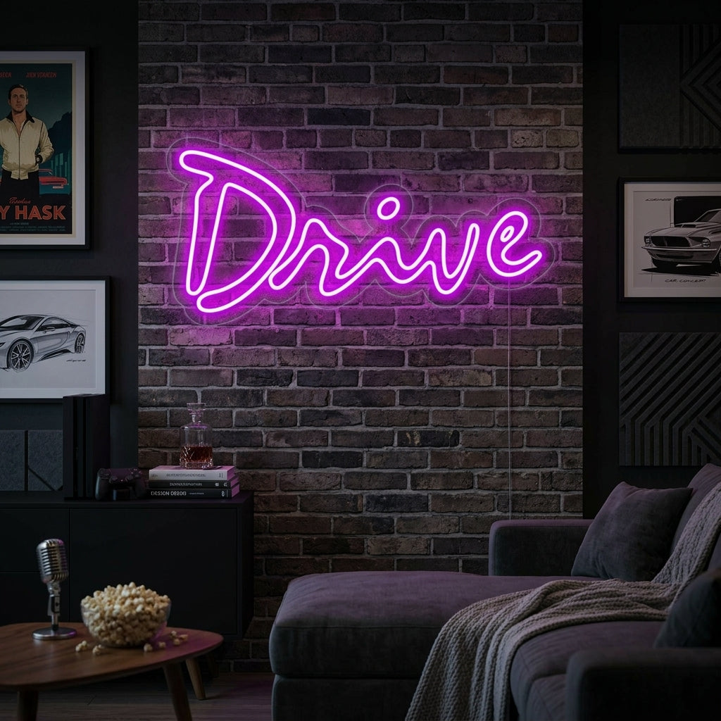 "Drive Movie" Neon Sign