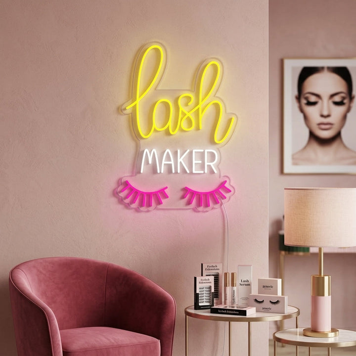 "Lash Maker" Neon Sign