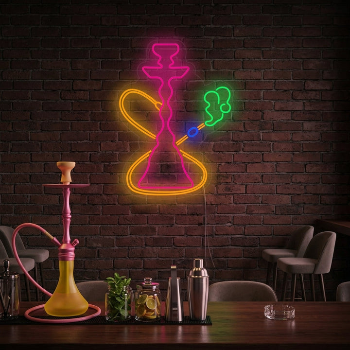 "Hookah Vibes Bar" Neon Sign