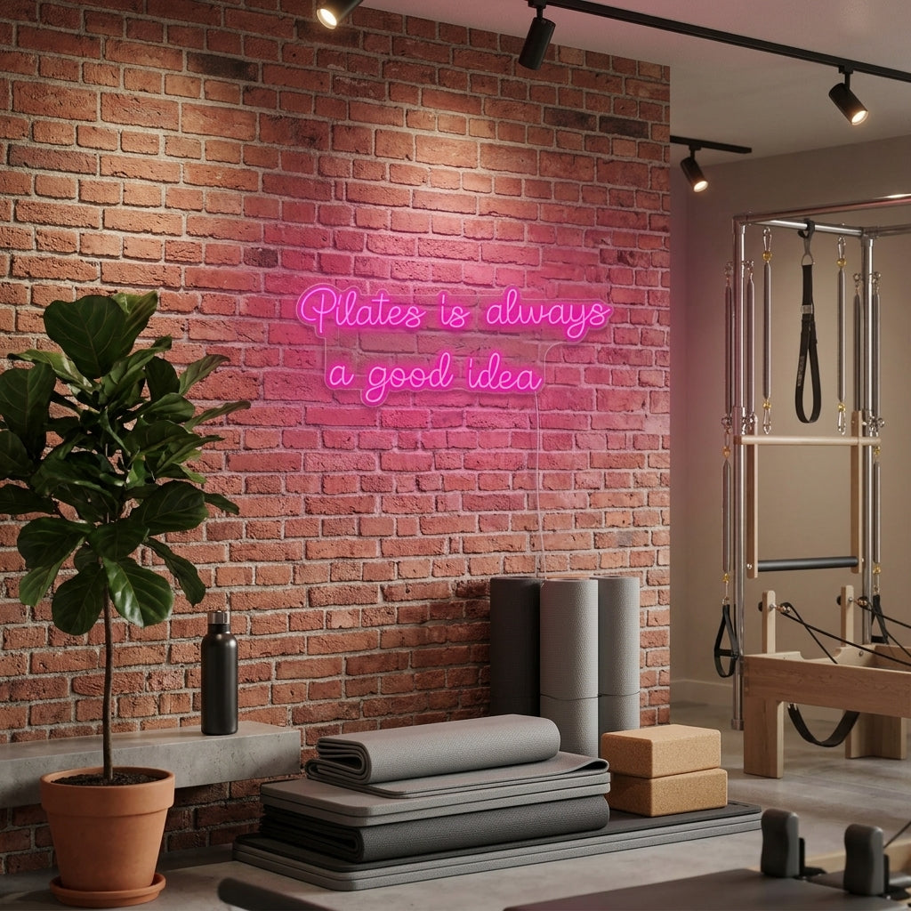 "Pilates is Always a Good Idea" Neon Sign